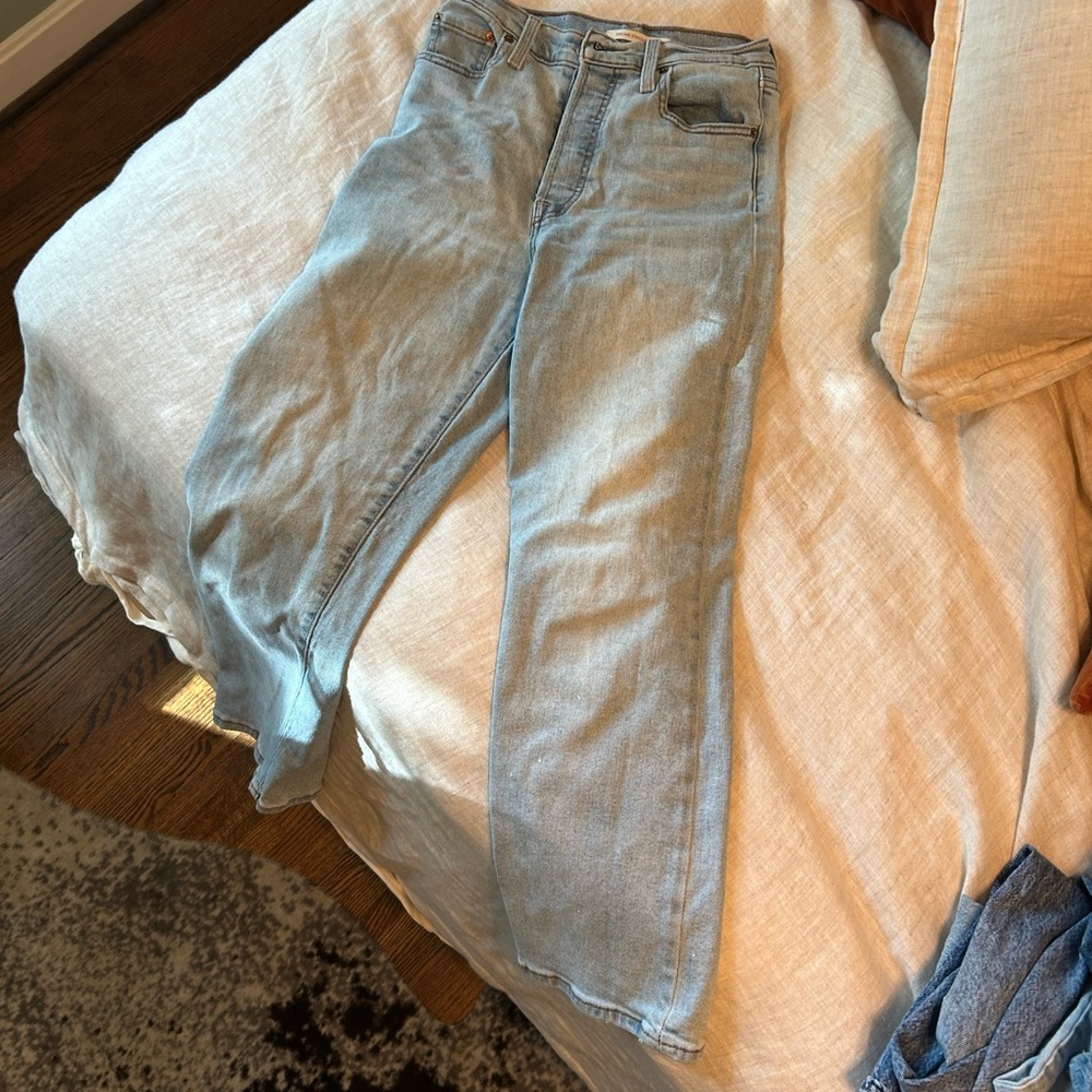 Levi's Rib Cage Straight Light Blue Women's Jeans